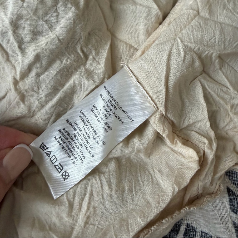 Anthropologie Women's Katerina Maxi Midi Dress Size Medium Cotton V Neck - Picture 9 of 11